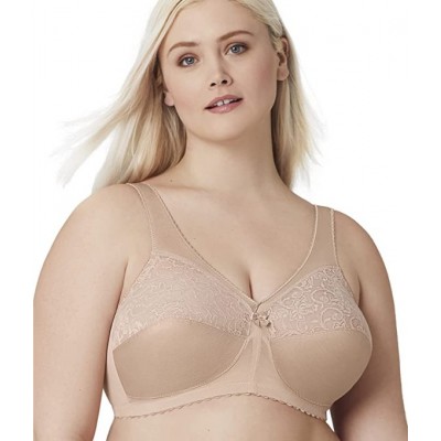 Blush Glamorise Women's Full Figure Plus Size MagicLift Original Wirefree Support Bra #1000